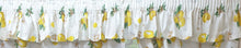Load image into Gallery viewer, Lemons - Curtain Pair Or Pelmets Country Cottage Cotton Citrus Fruit Lemonade Recipe Yellow Green