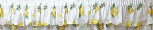 Lemons - Curtain Pair Or Pelmets Country Cottage Cotton Citrus Fruit Lemonade Recipe Yellow Green