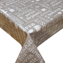 Load image into Gallery viewer, PVC Meals Grey - Wipe Clean Table Cloth Cutlery Cups Marble Effect