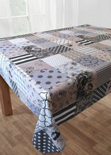 Load image into Gallery viewer, Patchwork Grey - Table Cloth Range Geometric Charcoal Slate White
