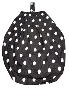 Polka Dot Black - Bean Bag White Spots