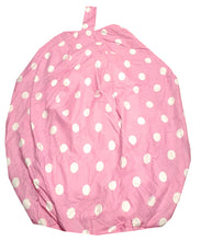 Load image into Gallery viewer, Polka Dot Pink - Bean Bag White Spots