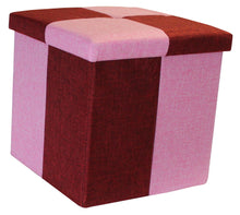 Load image into Gallery viewer, (S) Storage Ottoman - Quattro Wine Red Pink Seat Stool