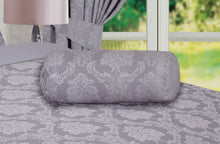 Load image into Gallery viewer, Regency Silver - Neck Roll Jacquard Grey Decorative Scatter Accessory