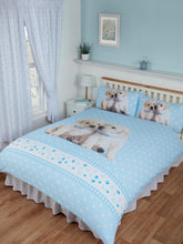 Load image into Gallery viewer, Rachael Hale 'Luke & Leia' - 66x72" Curtains Polka Dot Blue White