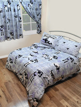 Load image into Gallery viewer, Shaun The Sheep Sleep - Curtain Pair Ewe Plaid Grey Lilac