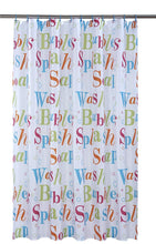 Load image into Gallery viewer, Splash Multi - Shower Curtain & Ring Set Wash Bubble Soap