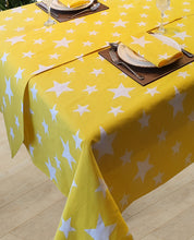Load image into Gallery viewer, Stars Yellow White - Table Cloth Range