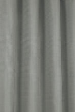 Load image into Gallery viewer, Waffle Silver - Eyelet / Ring Top Curtain Pair Grey