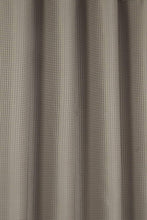 Load image into Gallery viewer, Waffle Taupe - Eyelet Curtain Pair Mink
