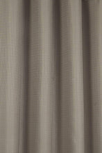 Load image into Gallery viewer, Waffle Taupe - Eyelet / Ring Top Curtain Pair Mink