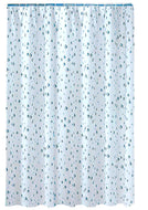 Shower Curtain Set - PEVA Raindrops Blue