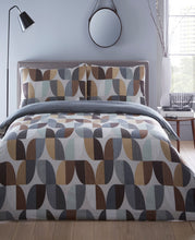 Load image into Gallery viewer, Abstract Charcoal - Single Bed Duvet Cover Set, Retro Grey Brown
