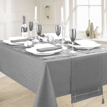 Load image into Gallery viewer, Linen Look Grey - Slubbed Table Cloth Range
