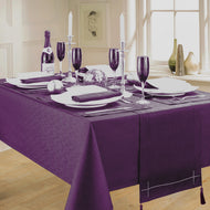 Linen Look Purple - Slubbed Table Cloth Range