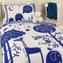 Load image into Gallery viewer, Jungle Adventures Blue - Single Bed Duvet Cover Set
