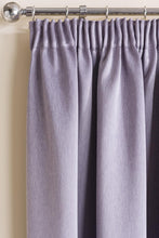 Load image into Gallery viewer, Sateen Mauve - Pencil Pleat Woven Blackout Curtains Lilac
