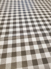 Load image into Gallery viewer, PVC Small Gingham Black - Wipe Clean Table Cloth Picnic Check
