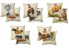 Load image into Gallery viewer, Thelwell &#39;Antics&#39; - Cushion Covers Cartoon Pony Horse
