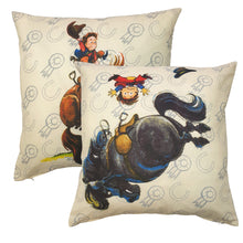 Load image into Gallery viewer, Thelwell &#39;Antics&#39; - Cushion Covers Cartoon Pony Horse
