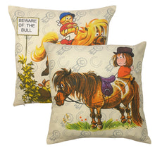 Load image into Gallery viewer, Thelwell &#39;Antics&#39; - Cushion Covers Cartoon Pony Horse
