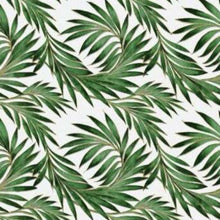 Load image into Gallery viewer, PVC Tropical Leaves Green - Wipe Clean Table Cloth Jungle Leaf Gold
