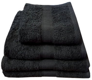 500 GSM Black - 100% Cotton Towels Bubble Border