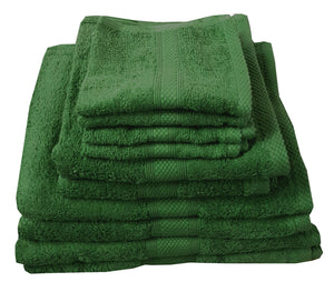 500 GSM Bottle Green - 100% Cotton Towels Bubble Border