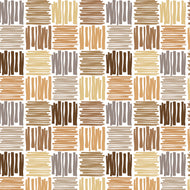 PVC Scribble Square Natural - Wipe Clean Table Cloth Chocolate Brown Beige Latte Mink