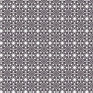PVC Geo Star Slate - Wipe Clean Table Cloth Geometric Tile Charcoal Grey