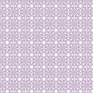 PVC Geo Star Lilac - Wipe Clean Table Cloth Geometric Tile Print Pale Purple