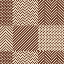 Load image into Gallery viewer, PVC Chevron Check Brown - Wipe Clean Table Cloth
