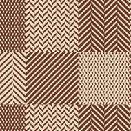 PVC Chevron Check Brown - Wipe Clean Table Cloth