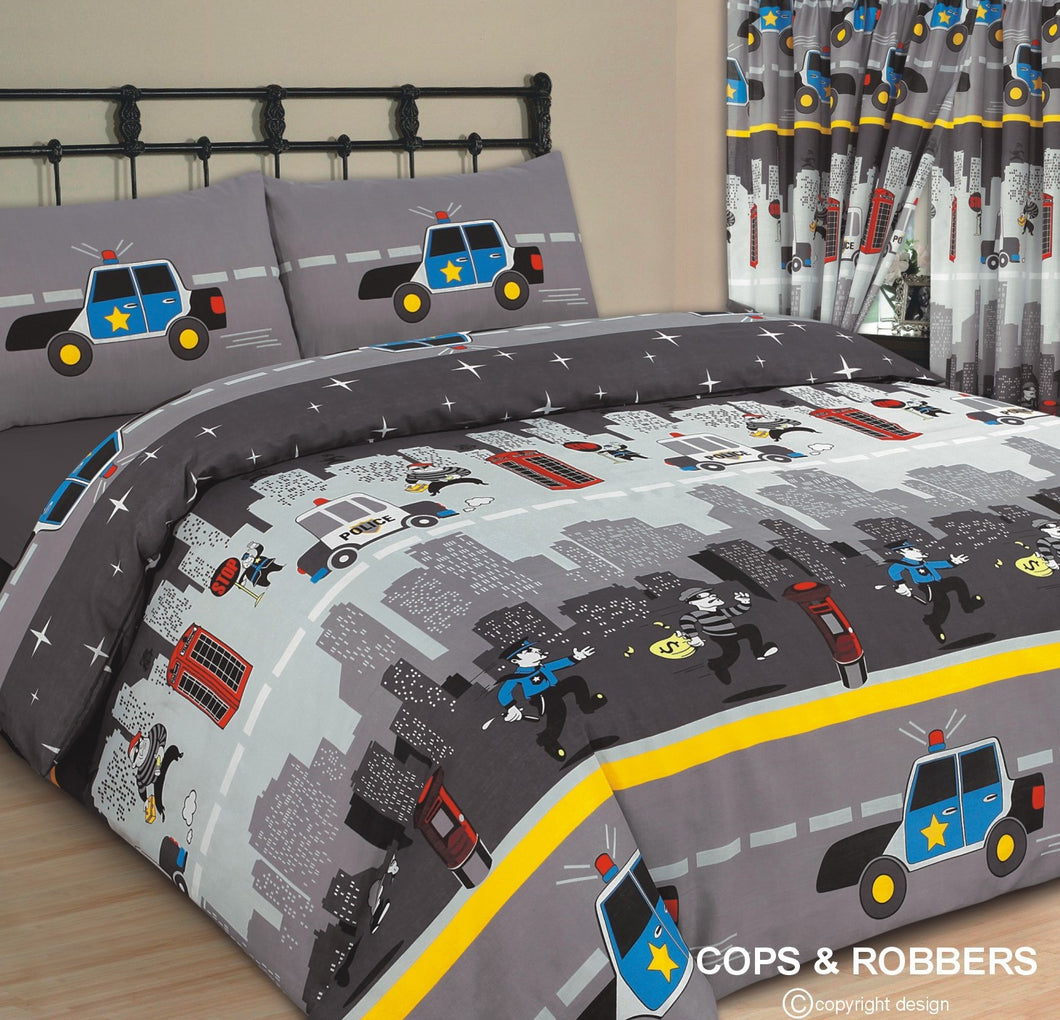 Cops & Robbers - Single Bed Duvet Cover Set