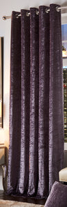 Esquire Mauve - Eyelet Curtain Pair Shimmer Velvet Purple Aubergine