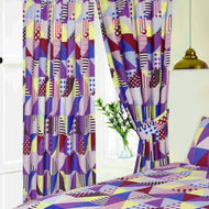 Geo Patchwork Berry - 66x72
