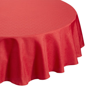 Linen Look Red - Slubbed Table Cloth Range
