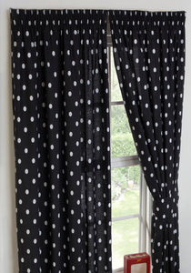 Polka Black HICO - 66x72" Curtains