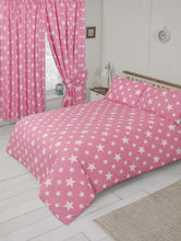Load image into Gallery viewer, Stars Pink White - Duvet Cover Set
