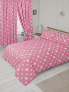 Stars Pink White - Duvet Cover Set