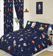 Space - Duvet Cover Set Alien Ship Planets