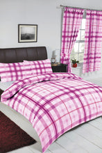 Load image into Gallery viewer, Stanford Mauve - Duvet Cover Set Chevron Check Purple Lilac Red
