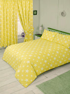 Stars Yellow White - Duvet Cover Set