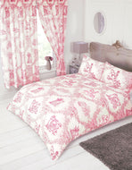 Toile De Jouy Red - Duvet Cover Set French Countryside Floral
