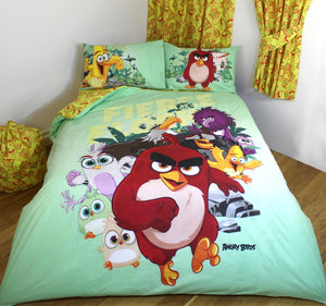 Angry Birds 'Fierce Flock' - Duvet Cover Set Red Bomb Chuck