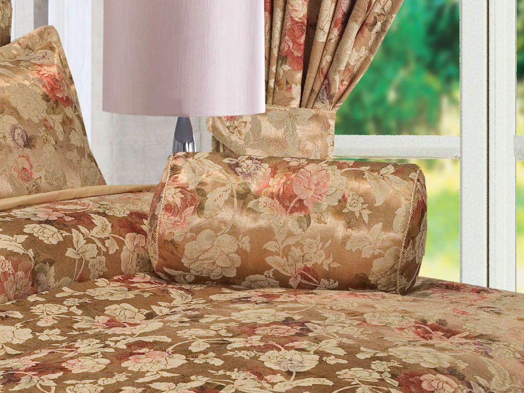 Anastasia Gold - Neck Roll Jacquard Decorative Scatter Accessory