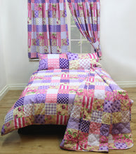 Load image into Gallery viewer, Patchwork Berry - Duvet Cover Set Geometric Purple Plum
