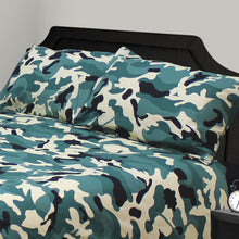 Load image into Gallery viewer, Camo Green - Duvet Cover Set Army Camouflage Khaki Beige Black
