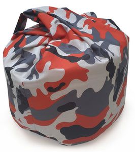 Camo Red - Bean Bag Army Camouflage Grey Black