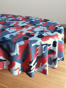 Camo Red - Table Cloth Range Army Camouflage Grey Black